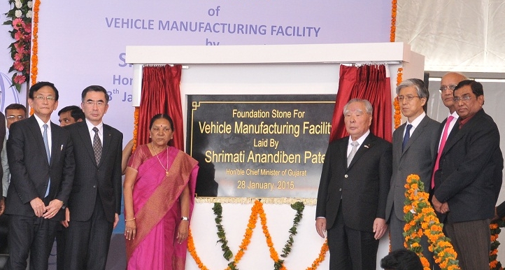 スズキ、インドのグジャラート州新工場の定礎式を実施